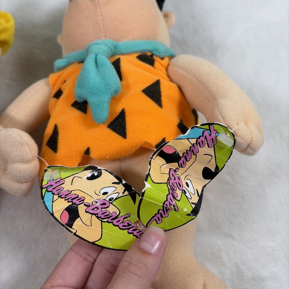 The Flintstones Fred & Barney Rubble Plush Stuffed Toy Play by Play 10” 1993 - Picture 15 of 16